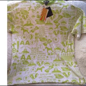 Luk S Luk glow in the dark lime green shirt